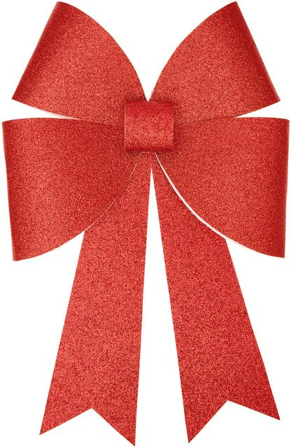 Rico Design Paper Poetry Bastelset XL-Schleife aus Papier in Matt Rot mit Glitter - Bild 1