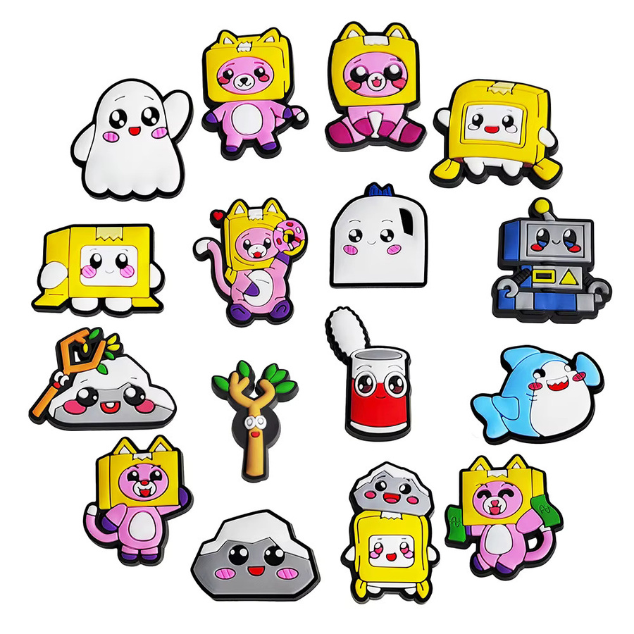 Potdemiel Charms, Cartoon Anime Boxy Foxy Roboter, Kinder - Bild 2