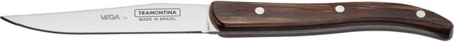 VEGA Laguiole-Steakmesser Picanha Set aus Edelstahl und Holz, Silber und Braun, 6er Pack - Bild 1