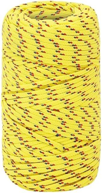 vidaXL Bootsseil aus Polypropylen in Gelb, Durchmesser: 2 mm, Länge: 25 m - Bild 1