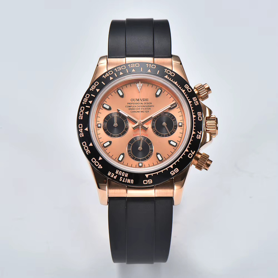 OUMASHI Armbanduhr, Quarz, Edelstahl, Saphirglas, Herren - Bild 2