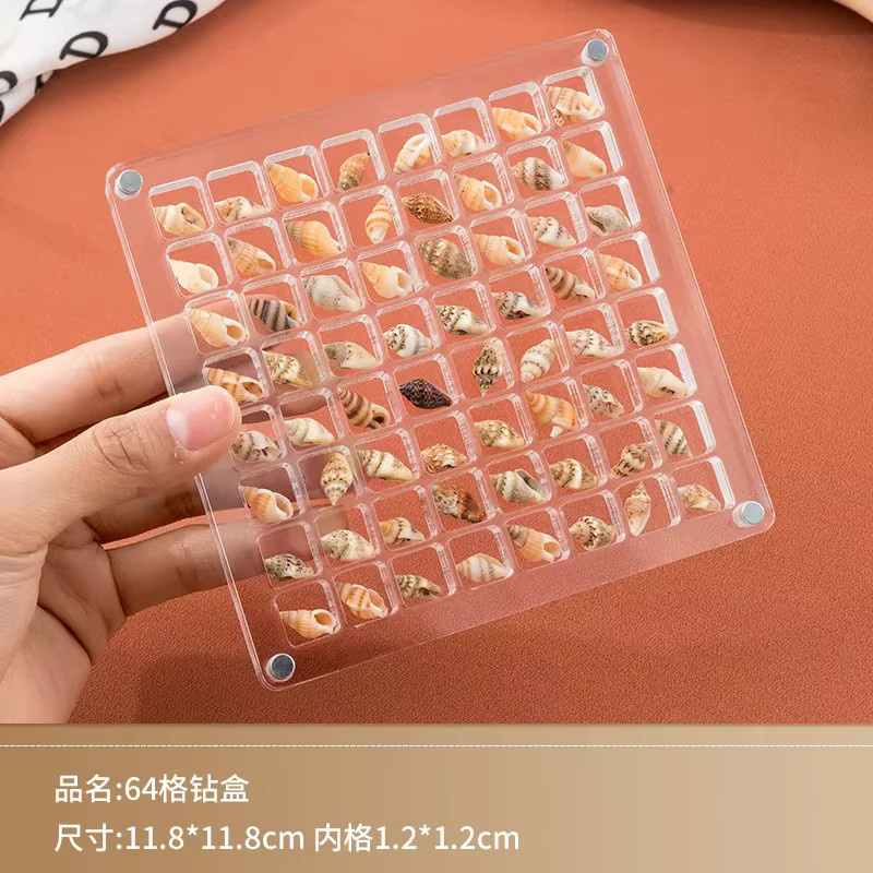 Transparente Acryl-Aufbewahrungsbox für Nagelkunst und Rhinestones als Organizer für dein Nagelstudio - Bild 2