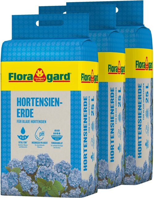 Floragard Hortensienerde Blau Spezialsubstrat 3 x 25 l - Bild 1