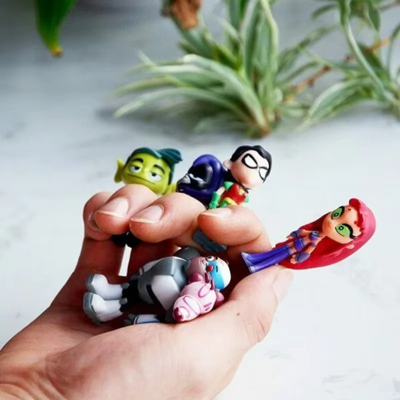 HEROCROSS Teen Titans Go Actionfigur Robin, Beast Boy, Spark Crow, Set - Bild 4