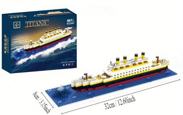 Yiran toy Titanic Mikro-Bausteine, Boot, ab 6 Jahren - Bild 1
