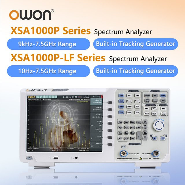 OWON XSA1015P-TG XSA1032P-TG Spektrumanalysator mit 1Hz Auflösung, Multi-Touchscreen, EMC, USB, LAN und HDMI sowie Tracking Generator (9kHz-3,2GHz) - Bild 1