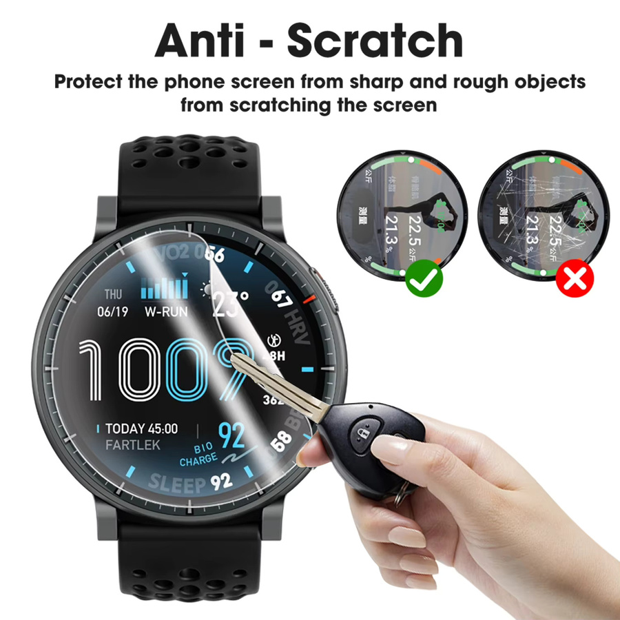 Huami Amazfit Active Max Hydrogel-Displayschutzfolie transparent von jansin - Bild 5