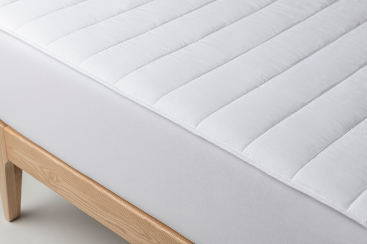 Velfont Calma Matratzenauflage aus Microfaser, gesteppt, allergenfrei und probiotisch, Farbe: Weiß, B/T: 100 x 200 cm - Bild 1