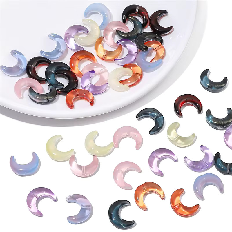 Beadia Charms, Kristallglas-Mond, Bunt, Unisex, 15 x 12 mm - Bild 3