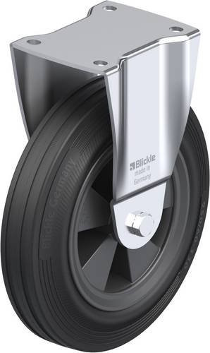 Blickle BH-VPP 250R Bockrolle in Schwarz und Grau aus Stahl mit einem Rad-Durchmesser von 250 mm und einer Tragfähigkeit von maximal 295 kg - Bild 1