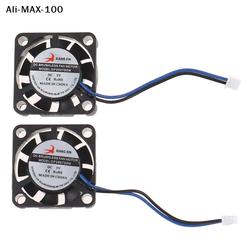 AyS Ultra-Miniatur-Bürstenloser Lüfter DC 5V 6V 2507 in Schwarz - Bild 3