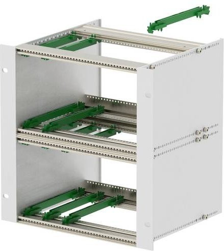 Bopla BGT 22640.12 19 Zoll Baugruppenträger aus Aluminium in Weiß, B/T/H: 26,9 x 26,6 x 21,8 cm - Bild 1
