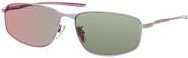 Balenciaga BB 0494SA Sonnenbrille, Rechteckig, Metall, Grey, Herren - Bild 1