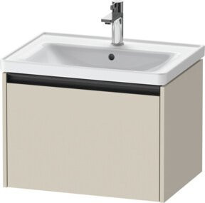 Duravit Waschtischunterschrank Ketho.2, Tau matt, wandhängend, 1 Auszug, B: 63,4 cm, T: 45,5 cm, H: 44,0 cm - Bild 1