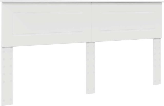 vidaXL Kopfteil aus Holzwerkstoff in Weiß, modern gestaltet, Breite: 200 cm - Bild 1
