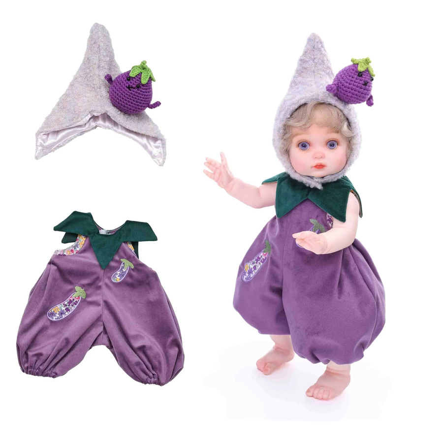 Cloveray Puppe Kleidung, Puppe Overall, Zubehör, Gemüse Set - Bild 2