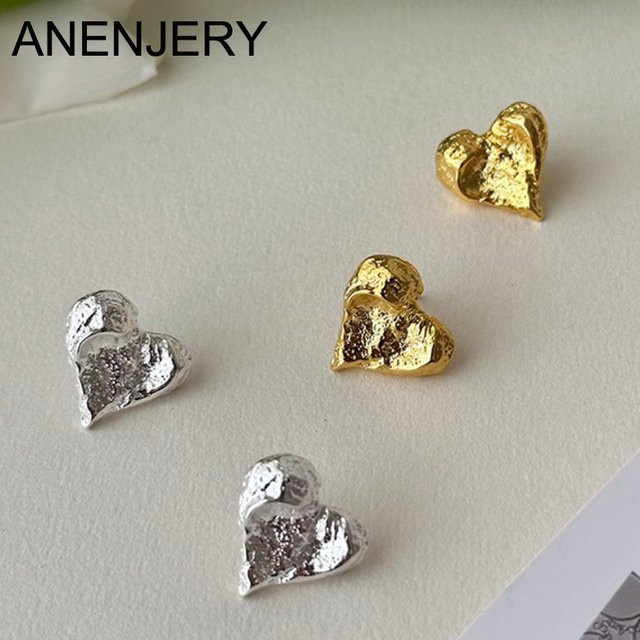 ANENJERY Creolen Herz, Damen - Bild 1