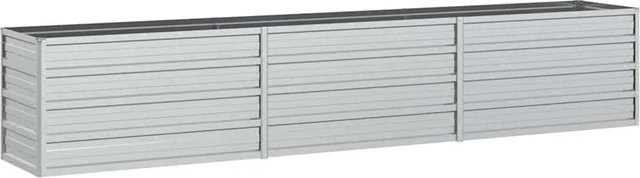 DELUKE Hochbeet OSKAR aus verzinktem Stahl in Silber, B/T/H: 240 x 40 x 45 cm - Bild 1