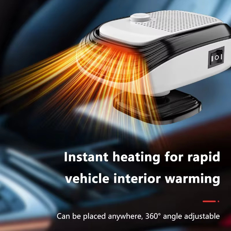 XMSJ 360 Grad rotierender Winter-Schnellheizer für Autos 12V/24V in Grün und Weiß mit einstellbarer Windgeschwindigkeit zur Windschutzscheiben-Entnebelung - Bild 3