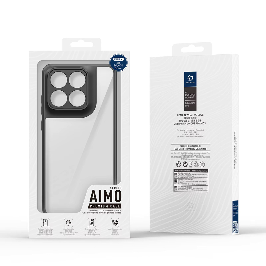 DUX DUCIS Transparente Handyhülle für Motorola Edge 70 Fusion aus TPU und Acryl, stoßfeste und sturzsichere Schutzhülle - Bild 3