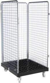 HMH rolltainer Rollbehälter ADB 1350 KU schwarz B/T: 72,4 x 81,5 cm - Bild 1