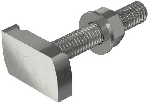 OBO Bettermann Hammerkopfschraube MS41HB M10x60 aus Edelstahl A4-80 in Silber, 25 Stück - Bild 1