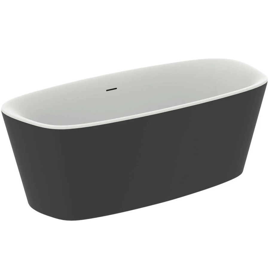 Ideal Standard Freistehende Oval-Badewanne Dea in Schwarz Matt, B/T: 170 x 75 cm - Bild 2