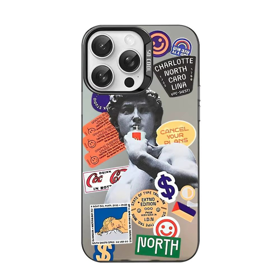 Matte David Mona Lisa Angel Eyes Handyhülle für dein iPhone (iPhone 16 bis iPhone 7 Plus) in Multicolour - Bild 7