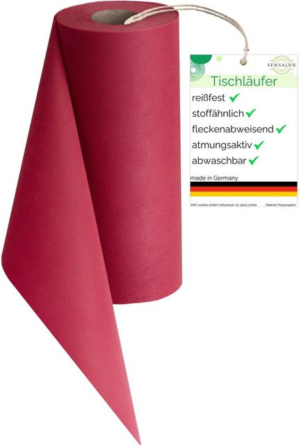 Sensalux Vlies-Tischläufer Beere, wasserabweisend und waschbar, Breite: 50 cm, Länge: 25 m - Bild 1