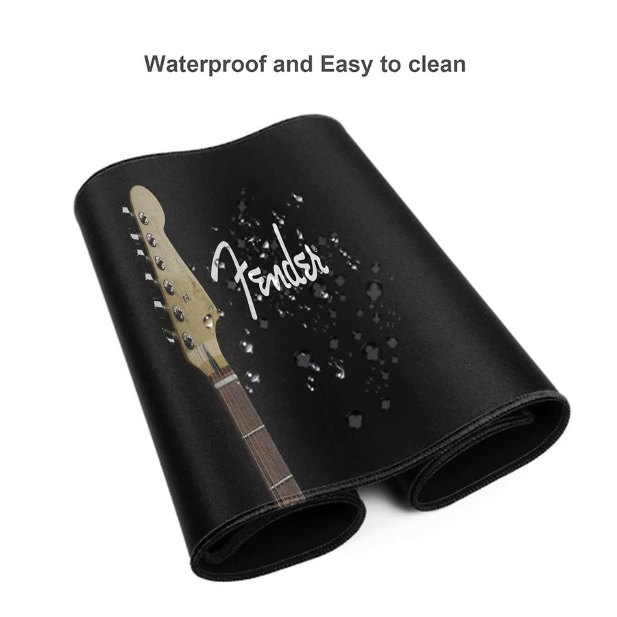 HYBXAXC XXL Mousepad Fender Gitarre Design in Schwarz für Gamer und Büro - Bild 4