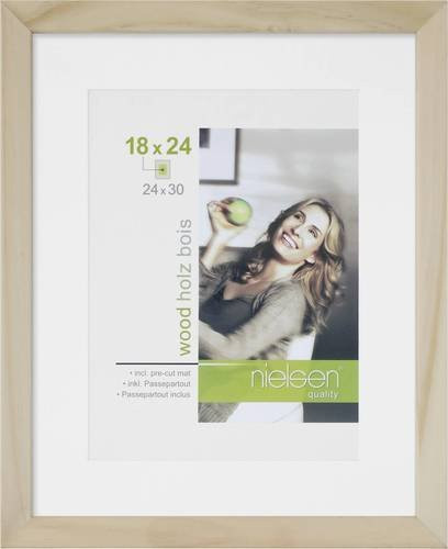 Nielsen Design 8988008 Bilder Wechselrahmen aus Holz in Beige, Papierformat: Breite: 24 cm, Höhe: 30 cm - Bild 1