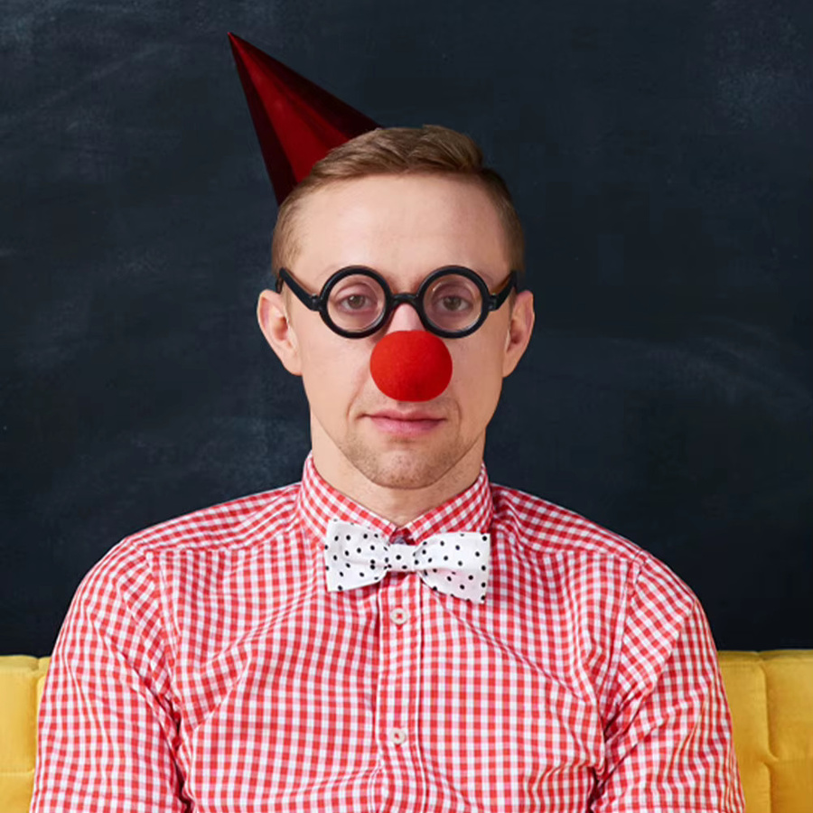 APWIKOGER Zirkus Clown Nase, Rote Kugel, Schaumstoff, 1-10 Stück - Bild 3
