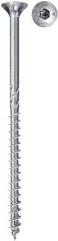 Fischer Power-Fast II Spanplattenschrauben mit T-Profil, Durchmesser: 4,5 mm, Länge: 80 mm, Stahl galvanisch verzinkt, Silber, 500 Stück - Bild 1