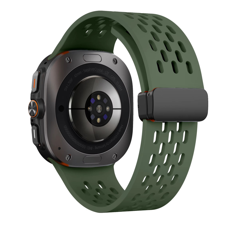 RMUTANE Uhrenarmband Silikon, Magnetisch, Samsung Galaxy Watch Ultra 47mm, Unisex - Bild 2