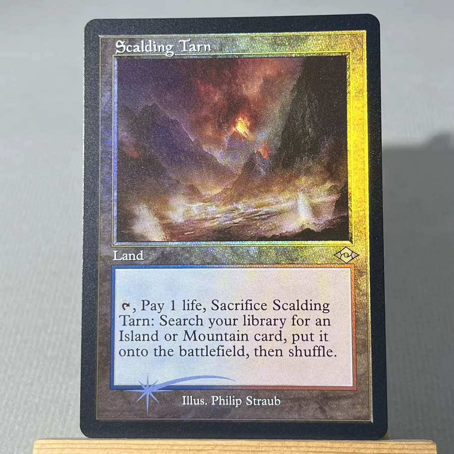 Hasbro Magic: The Gathering Nazgûl Arid Mesa Scalding Tarn Windswept Heath Bloodstained Mire Gather, Magic Cards - Bild 2