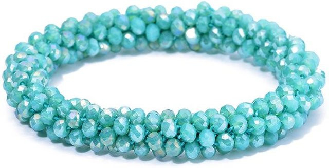 Armband, Bunte Kristallglasperlen, Damen - Bild 1