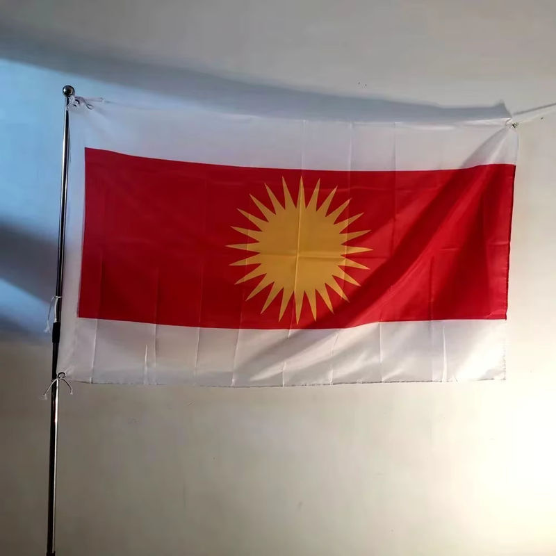 Yezidische Flagge Lalish für die Outdoor-Dekoration aus Polyester, B x H: 90 x 150 cm - Bild 3