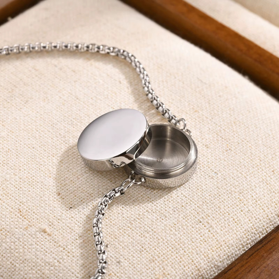 prjewel Armreif Edelstahl, Silber, Unisex - Bild 5