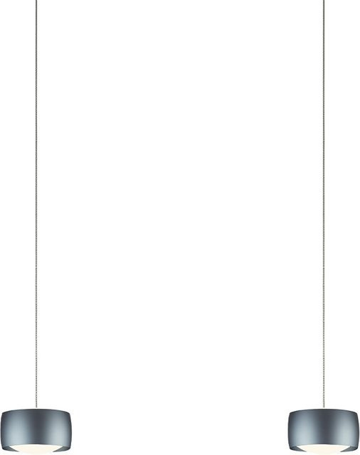 Oligo Grace LED-Pendelleuchte 2-flammig in Basalt-Aluminium gebürstet mit Tunable White und unsichtbarer Höhenverstellung - Bild 1