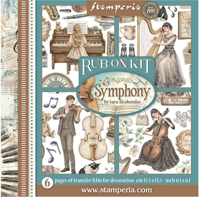 Stamperia Rub On Sortiment Symphony - Bild 1