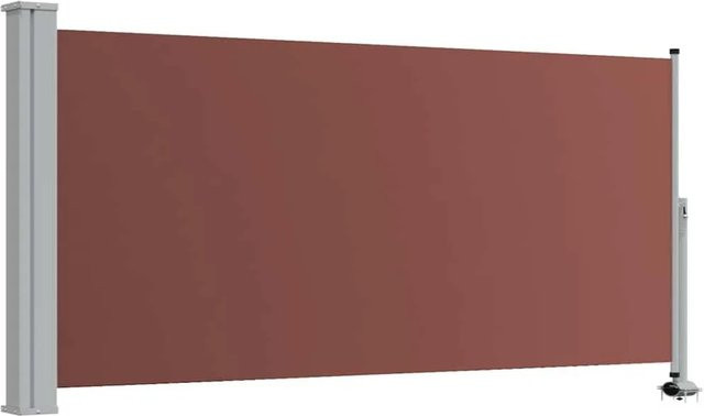vidaXL Ausziehbare Seitenmarkise aus Polyester in Braun, B/H: 300 x 120 cm - Bild 1