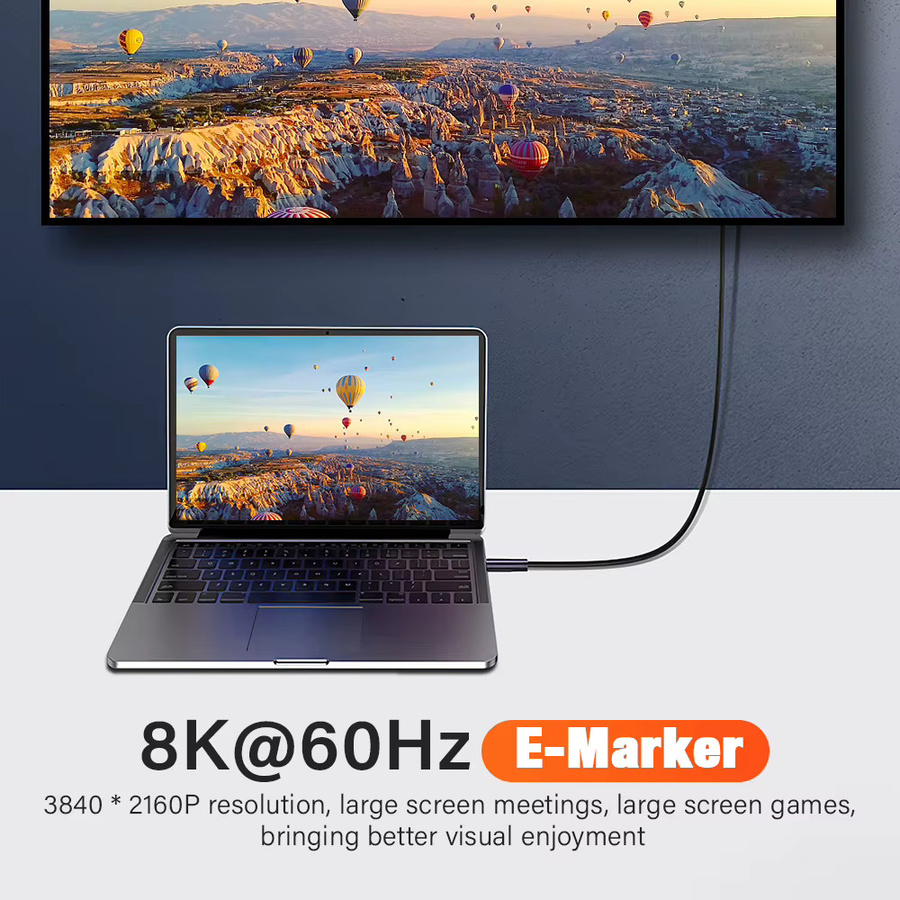 Nephy USB 4.0 auf USB-C Kabel mit 20 Gbit/s und 100W PD Schnellladung für iPhone 15 und MacBook Pro, Thunderbolt 3 kompatibel, 8K @ 60Hz - Bild 4