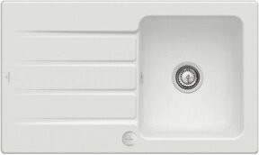 Villeroy & Boch Spüle Architectura CeramicPlus in Weiß mit Ablaufgarnitur und Exzenter - Bild 1