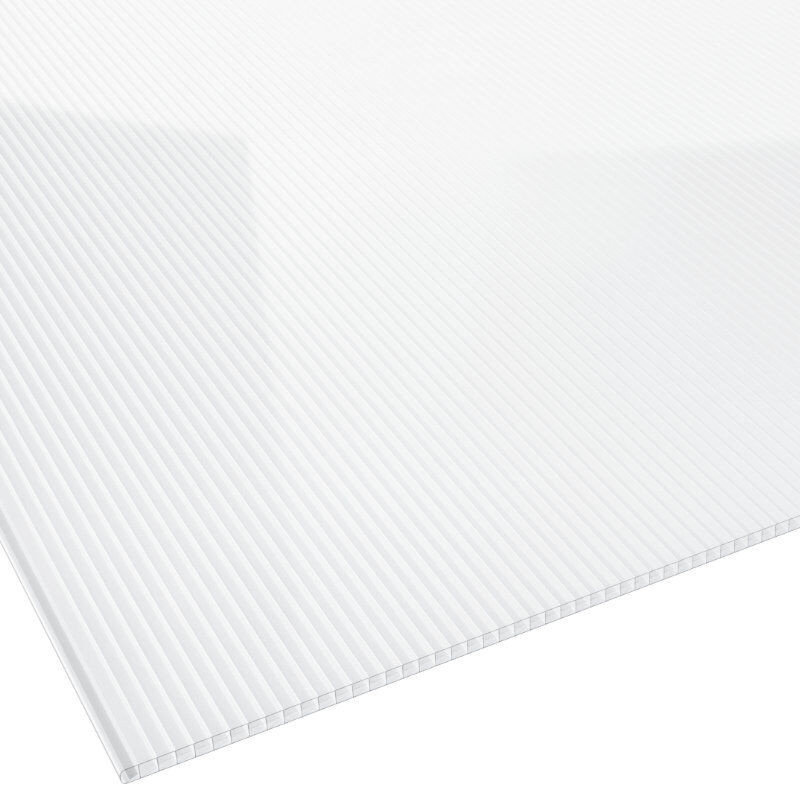 Doppelstegplatte Polycarbonat Friedrich von Lien AG, glasklar, Dicke: 10 mm, Breite: 105 cm - Bild 1