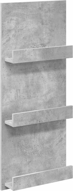 vidaXL Magazinregal in Beton-Optik Grau aus MDF, modern und freistehend, B/T/H: 43 x 11 x 102 cm - Bild 1