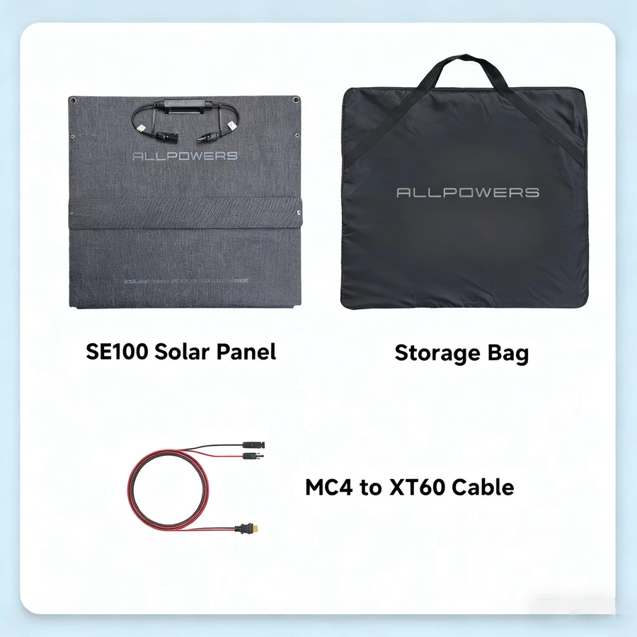 ALLPOWERS Tragbares Solarpanel in Schwarz mit Solarausgang, wasserdichtes IP68 Solarladegerät für Wohnmobile, Laptops und Camping - Bild 6