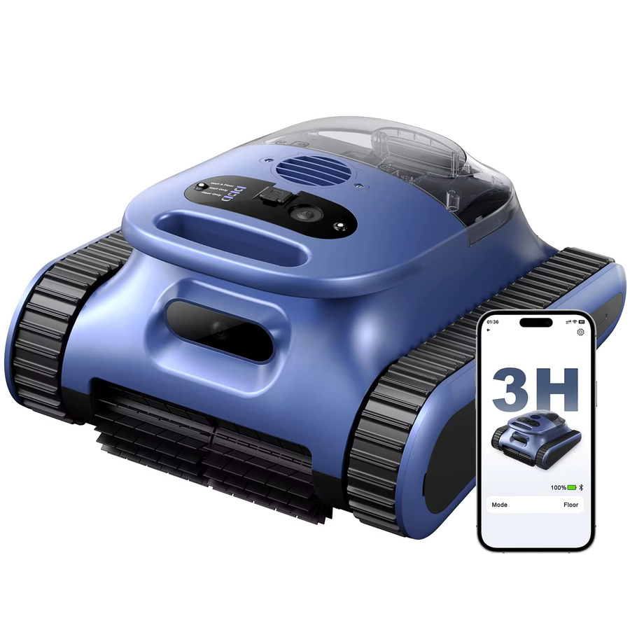 Seauto Roboter-Poolreiniger Blau mit Wandkletterfunktion und Akku für bis zu 210 Minuten Laufzeit - Bild 6