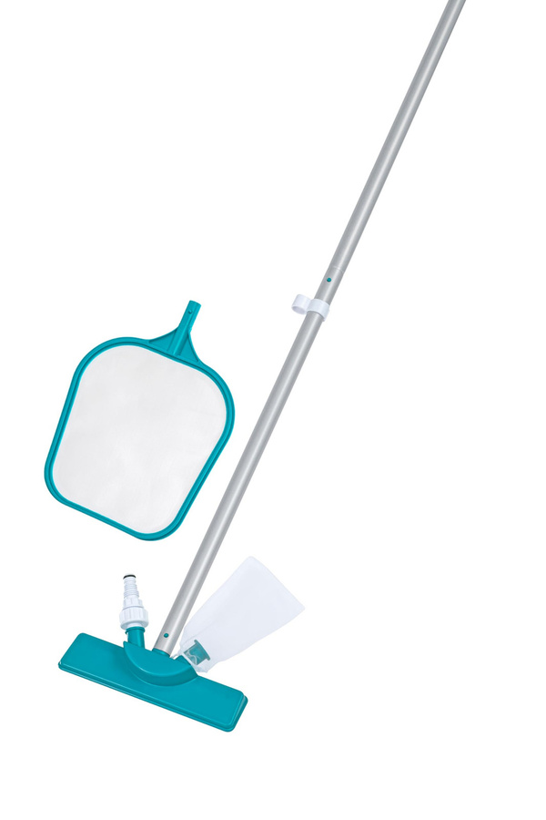 Bestway Poolpflege Basis-Set in Turquoise mit Venturi-Sauger und Kescher für Pools bis 396 cm - Bild 1