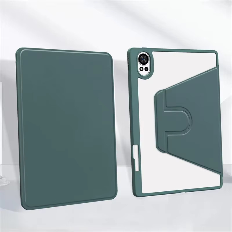 Lenovo Tab P11 2nd Gen 2023 TB350XU/FU 11,5 Zoll Schutzhülle mit Stifthalter und 360 Grad Rotation, Acryl Case, Transparent - Bild 4