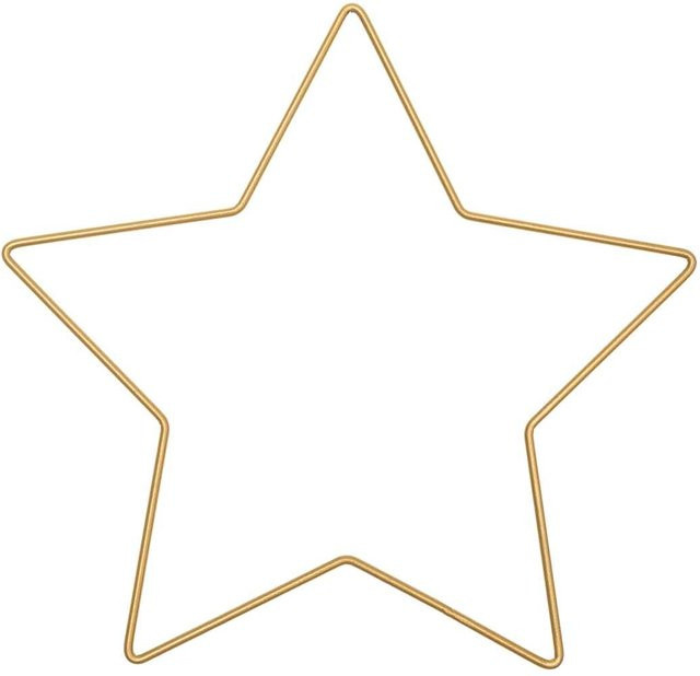 Rico Design Metallring Stern in Gold, B: 21 cm, H: 20 cm - Bild 1